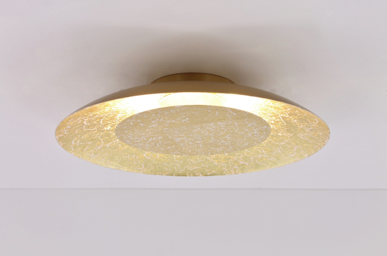 Plafondlamp / Wandlamp LED goud rond 34,5cm 39059 Plafondlamp / Wandlamp LED goud rond 34,5cm 39059