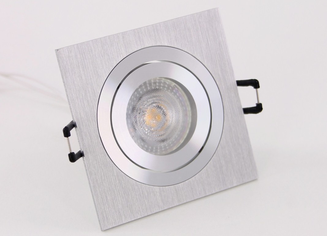 Inbouwspot vierkant aluminium 33057 Inbouwspot vierkant aluminium 33057