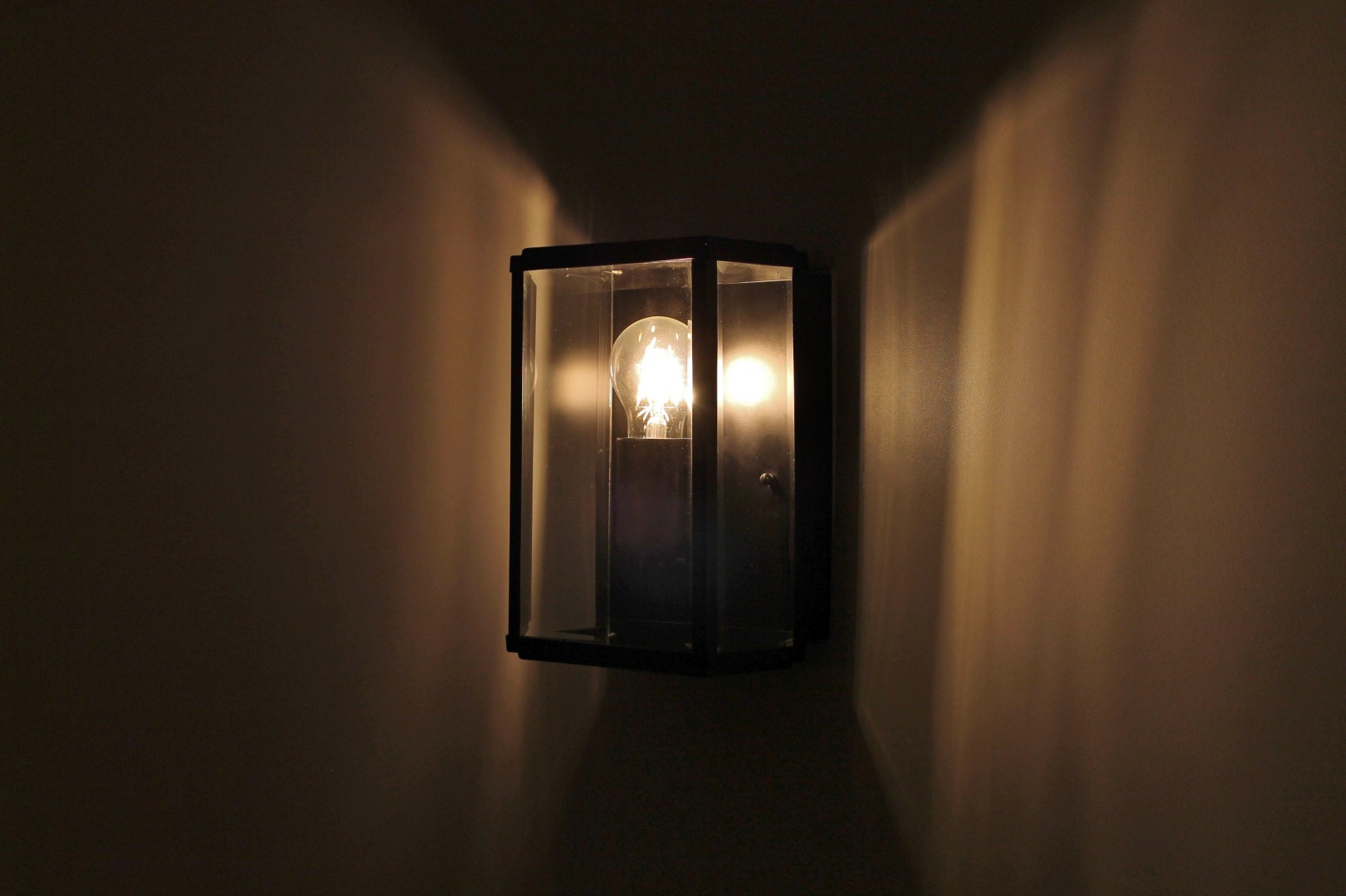 Buiten wandlamp rechthoek zwart 32627 Buiten wandlamp rechthoek zwart 32627