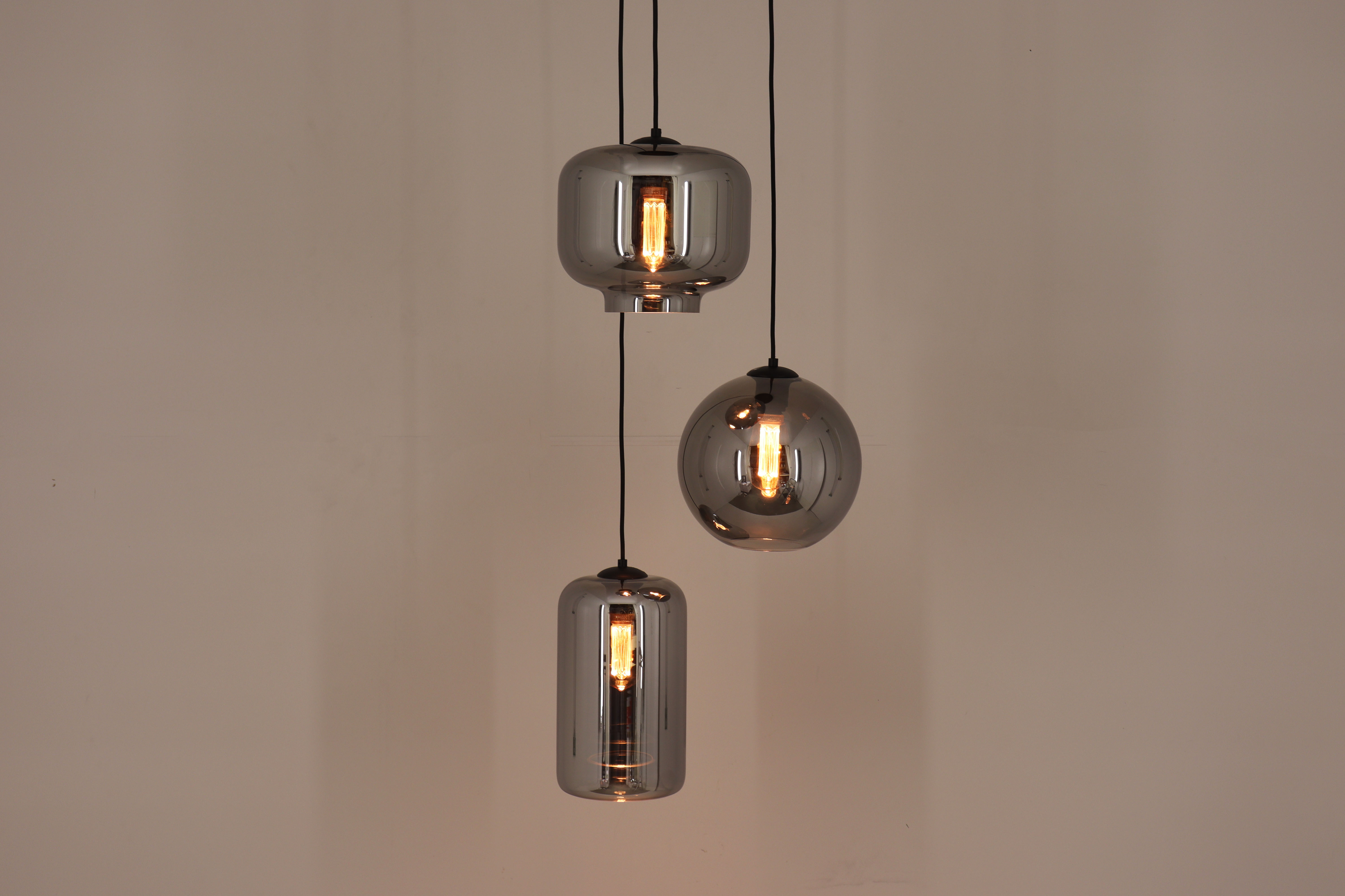 EEF Hanglamp Smoke 3lichts hanglamp 50014 EEF Hanglamp Smoke 3lichts hanglamp 50014