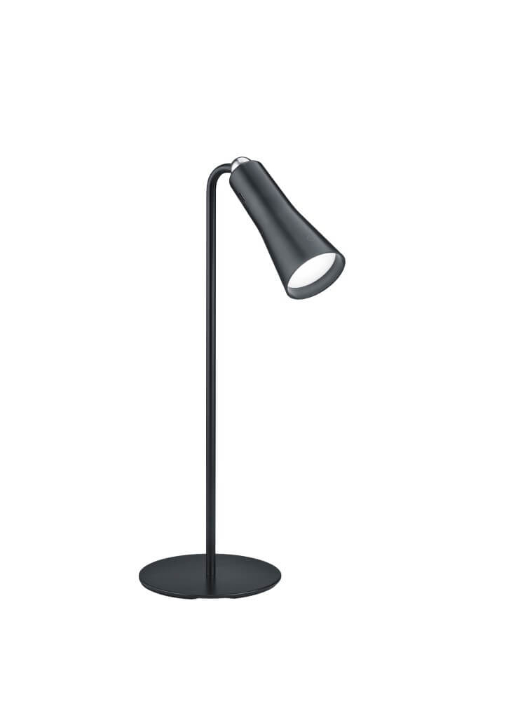 wetgeving zout bladzijde Tafellamp / bureaulamp of wandlamp zwart oplaadbaar