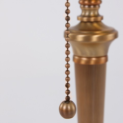 Bankierslamp / Notarislamp brons met groen 42858 Bankierslamp / Notarislamp brons met groen 42858