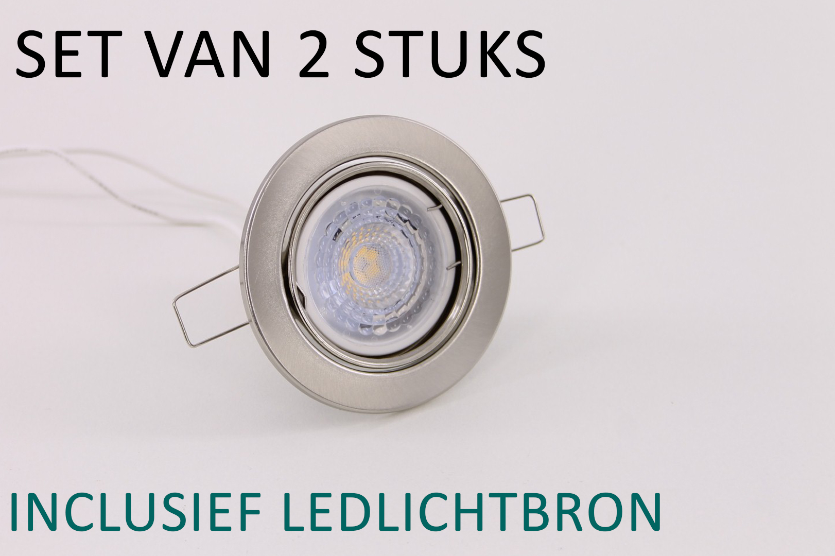 Inbouwspots rond met LEDlamp Set van 2 41518 Inbouwspots rond met LEDlamp Set van 2 41518