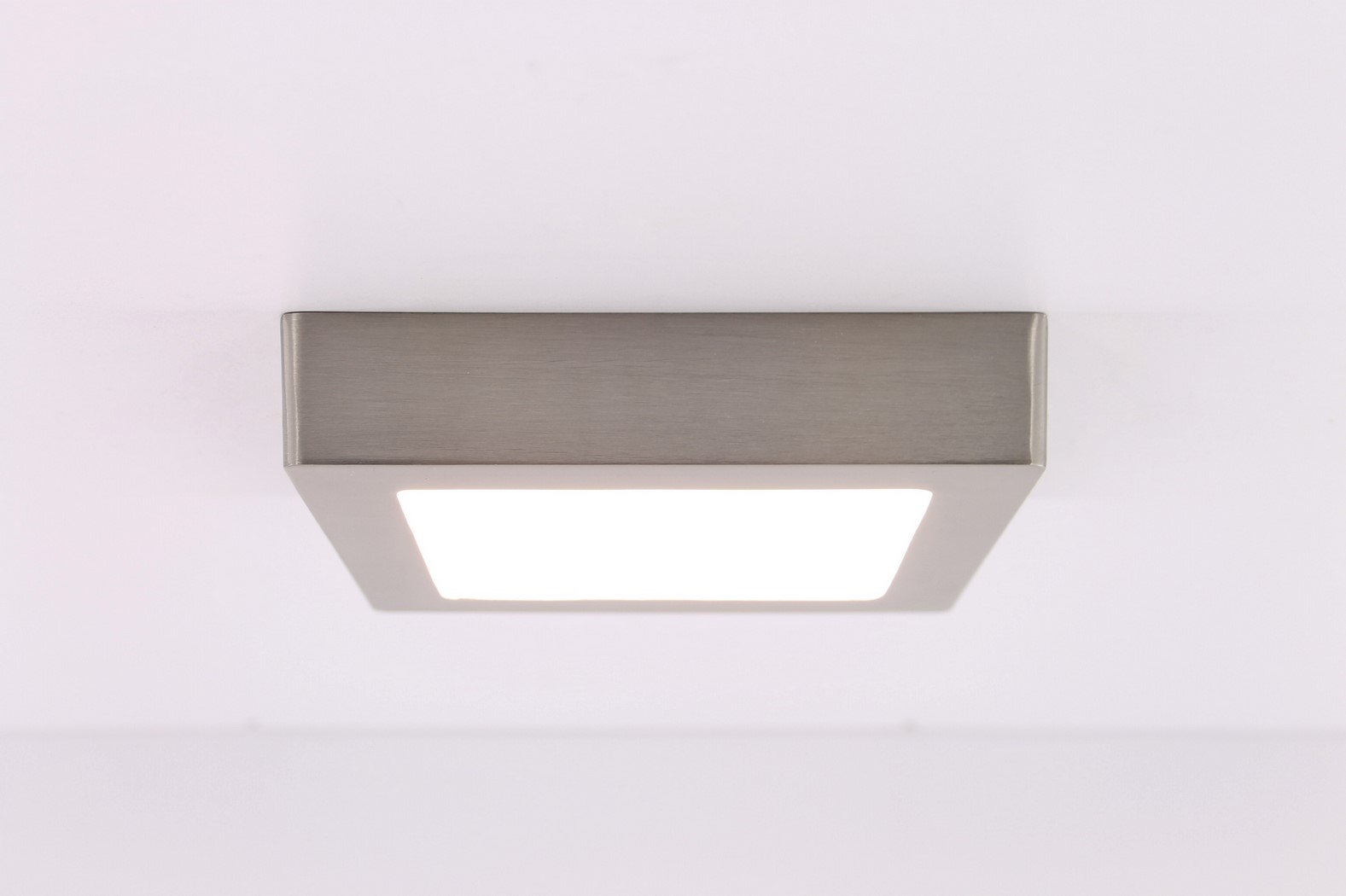 Plafondlamp LED vierkant rvs 17cm 38209 Plafondlamp LED vierkant rvs 17cm 38209