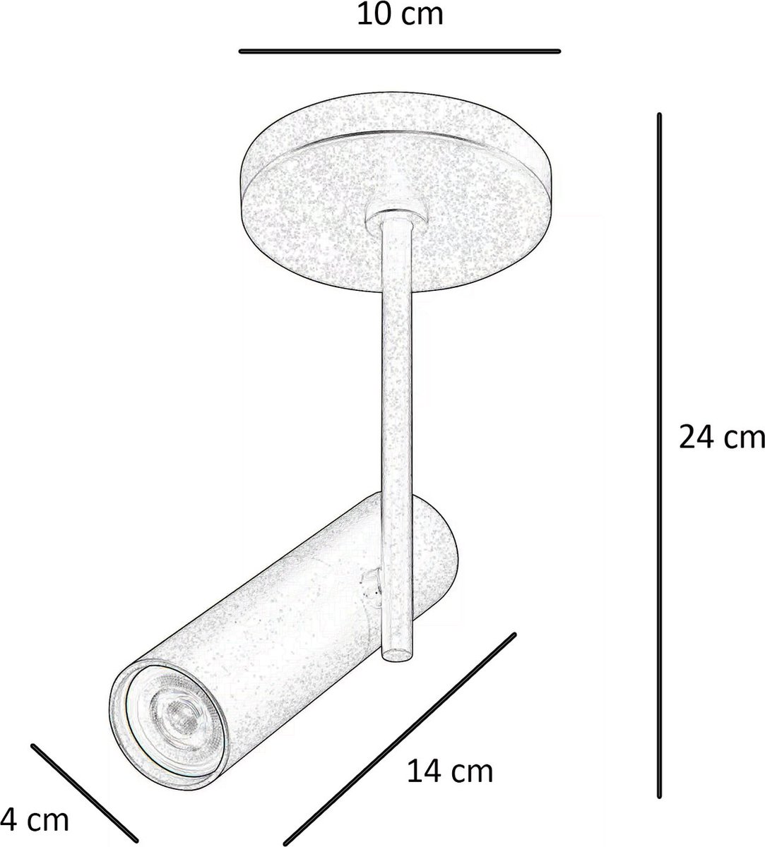 Opbouwspot recht - 1lichts stangetjes - mini Gu10 - zwart goud 45055 Opbouwspot recht - 1lichts stangetjes - mini Gu10 - zwart goud 45055