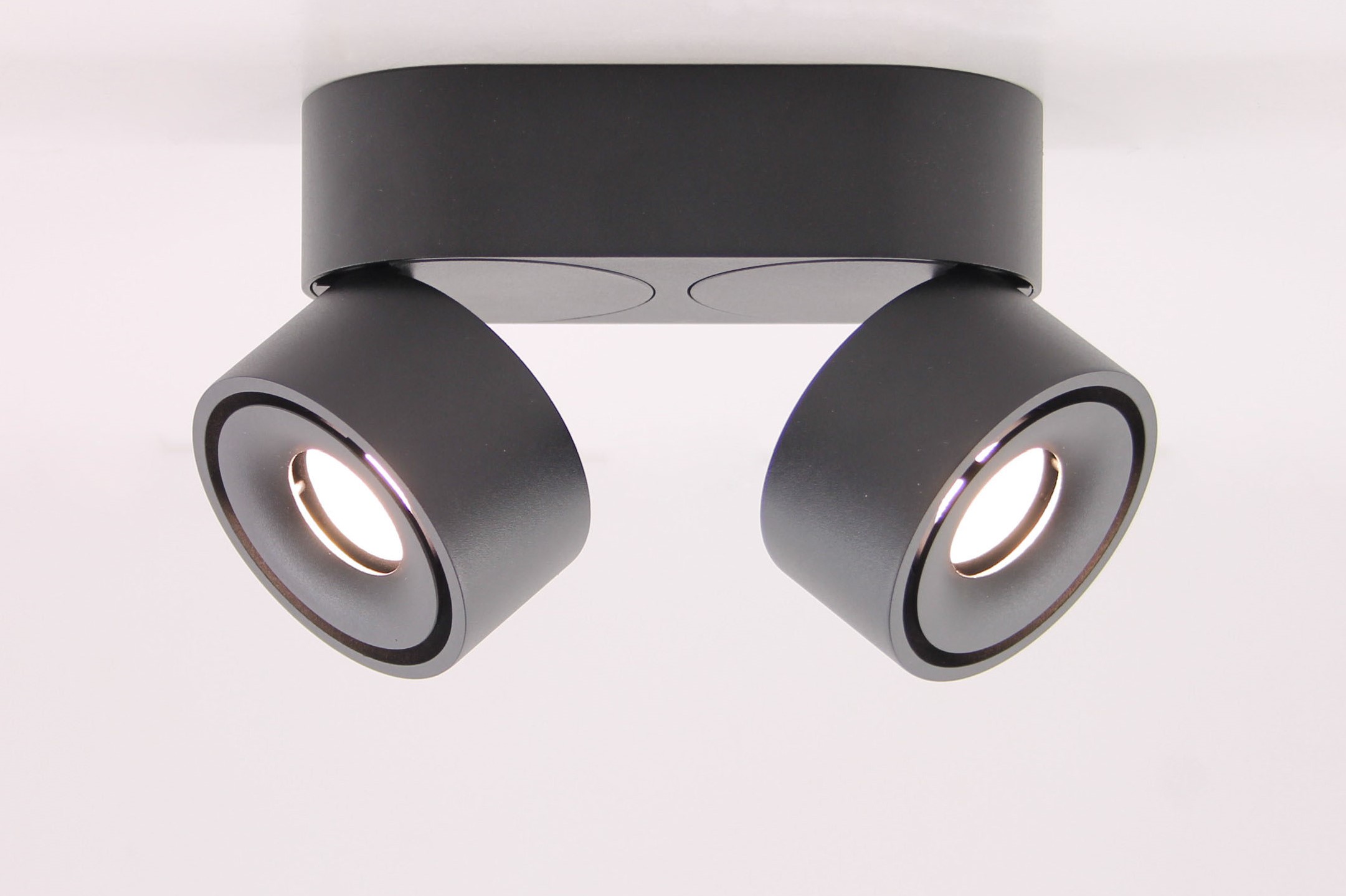 Opbouwspot zwart 2-lichts LED 41338 Opbouwspot zwart 2-lichts LED 41338