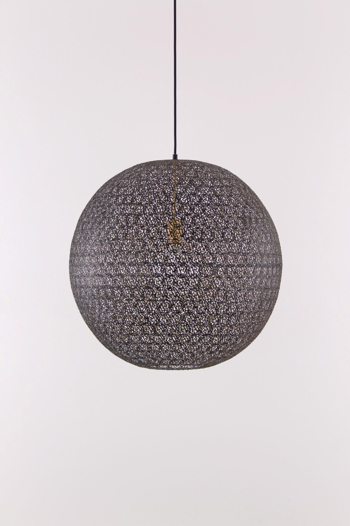 Hanglamp bol zwart/goud 58cm 42015 Hanglamp bol zwart/goud 58cm 42015