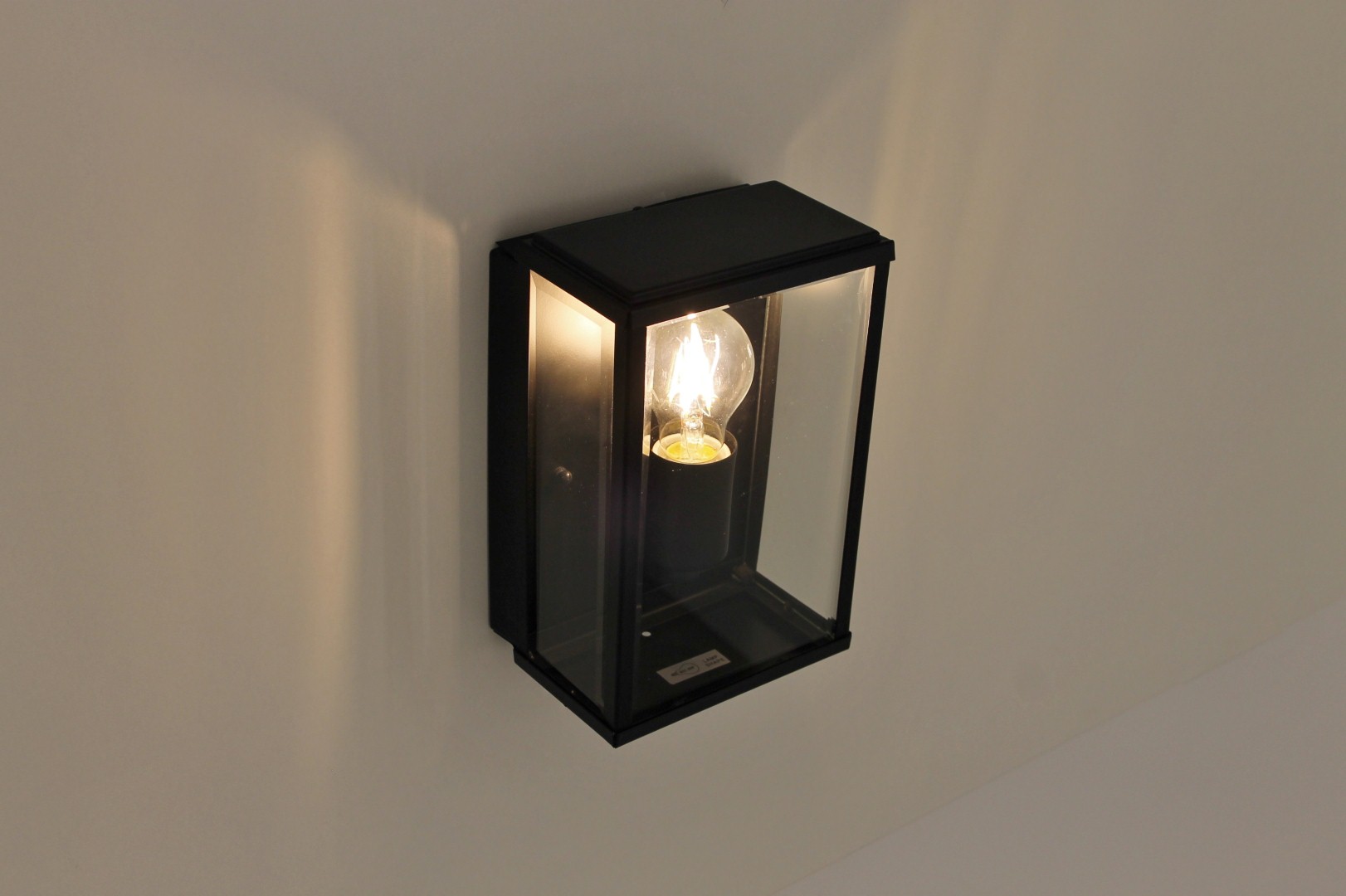 Buiten wandlamp rechthoek zwart 32627 Buiten wandlamp rechthoek zwart 32627