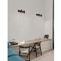 Opbouwspot 2-lichts zwart goud Pongo chique GU10 44111 Opbouwspot 2-lichts zwart goud Pongo chique GU10 44111