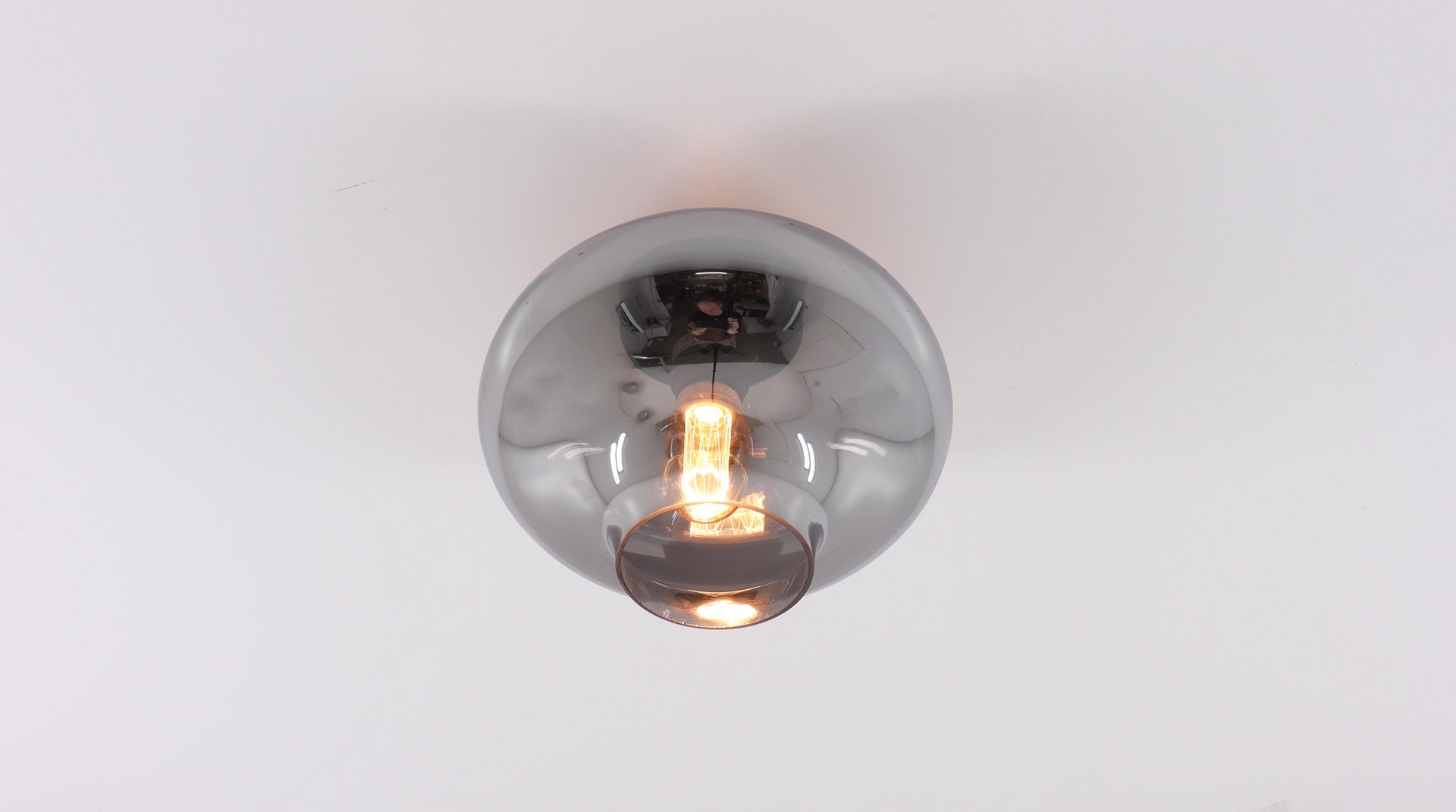 Sfeervolle plafondlamp smoke glas 50044 Sfeervolle plafondlamp smoke glas 50044