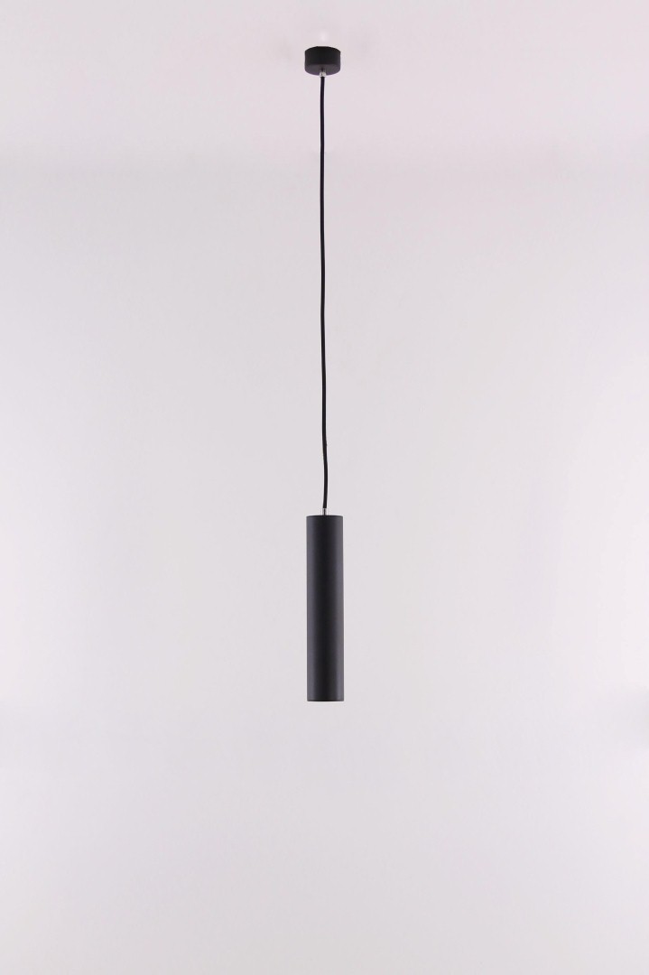 Hanglamp koker zwart middel 6cm 42119 Hanglamp koker zwart middel 6cm 42119