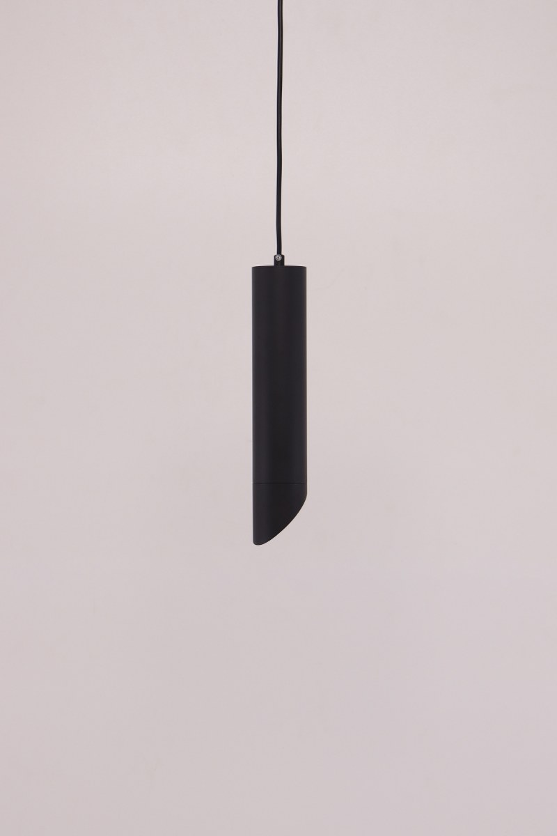Hanglamp | zwart goud | cilinder koker 30cm 43421 Hanglamp | zwart goud | cilinder koker 30cm 43421