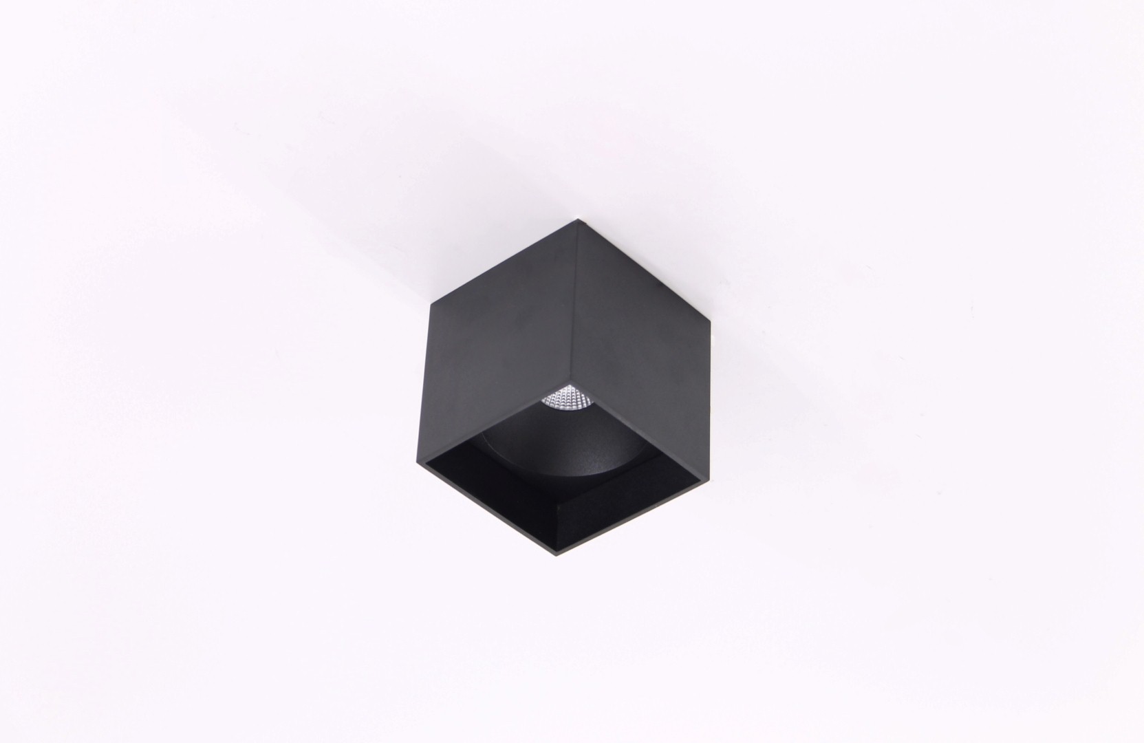 Opbouwspot zwart vierkant LED 41203 Opbouwspot zwart vierkant LED 41203