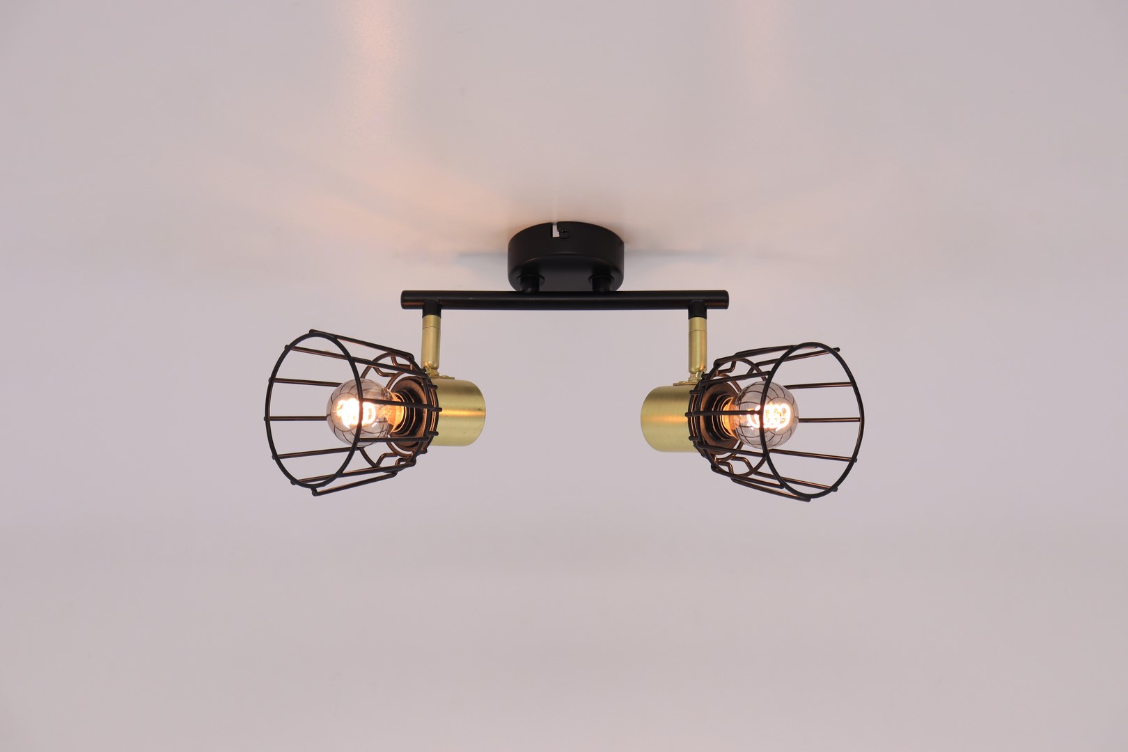 Opbouwspot | zwart goud | 2lichts 43610 Opbouwspot | zwart goud | 2lichts 43610
