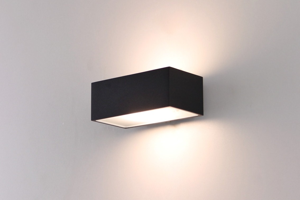 wandlamp strak zwart LED 39946 wandlamp strak zwart LED 39946
