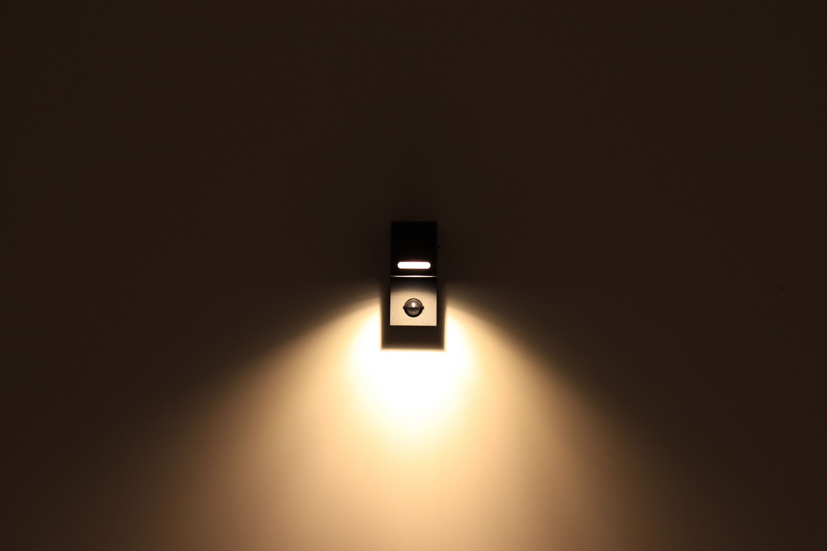 Picasso Adverteerder Taalkunde Buitenlamp wandlamp - bewegingssensor - antraciet ip44