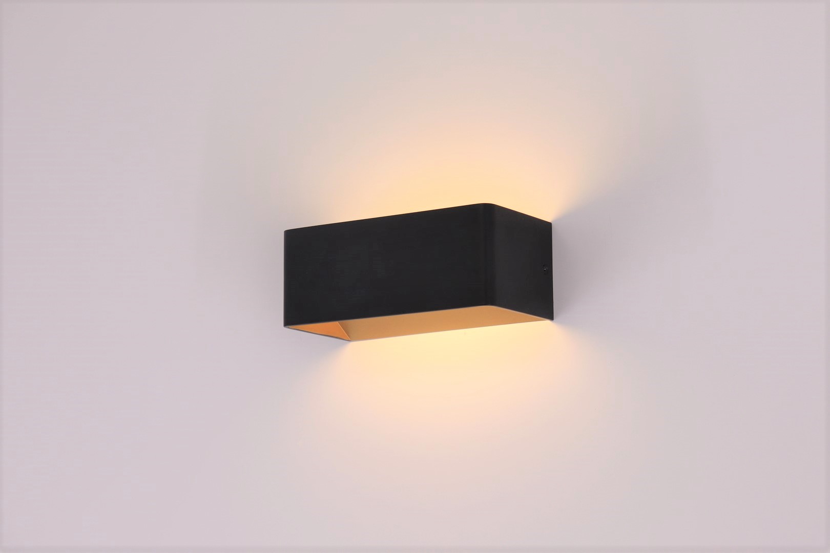 Wandlamp LED | zwart goud | aluminium | 20cm 43322 Wandlamp LED | zwart goud | aluminium | 20cm 43322