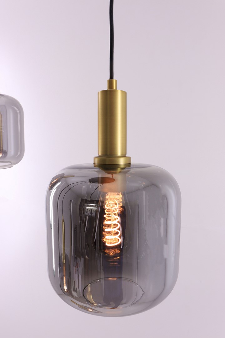 Hanglamp/Videlamp 5-lichts smoke 43120 Hanglamp/Videlamp 5-lichts smoke 43120