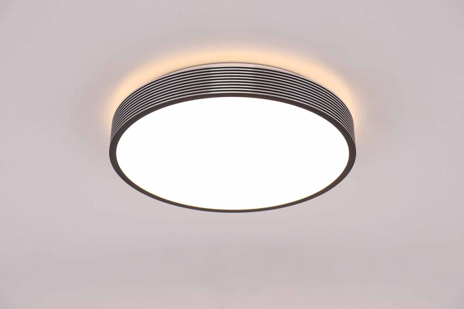 Plafondlamp zilver | 3standen dimmer LED geïntegreerd | Ø 39cm 43361 Plafondlamp zilver | 3standen dimmer LED geïntegreerd | Ø 39cm 43361