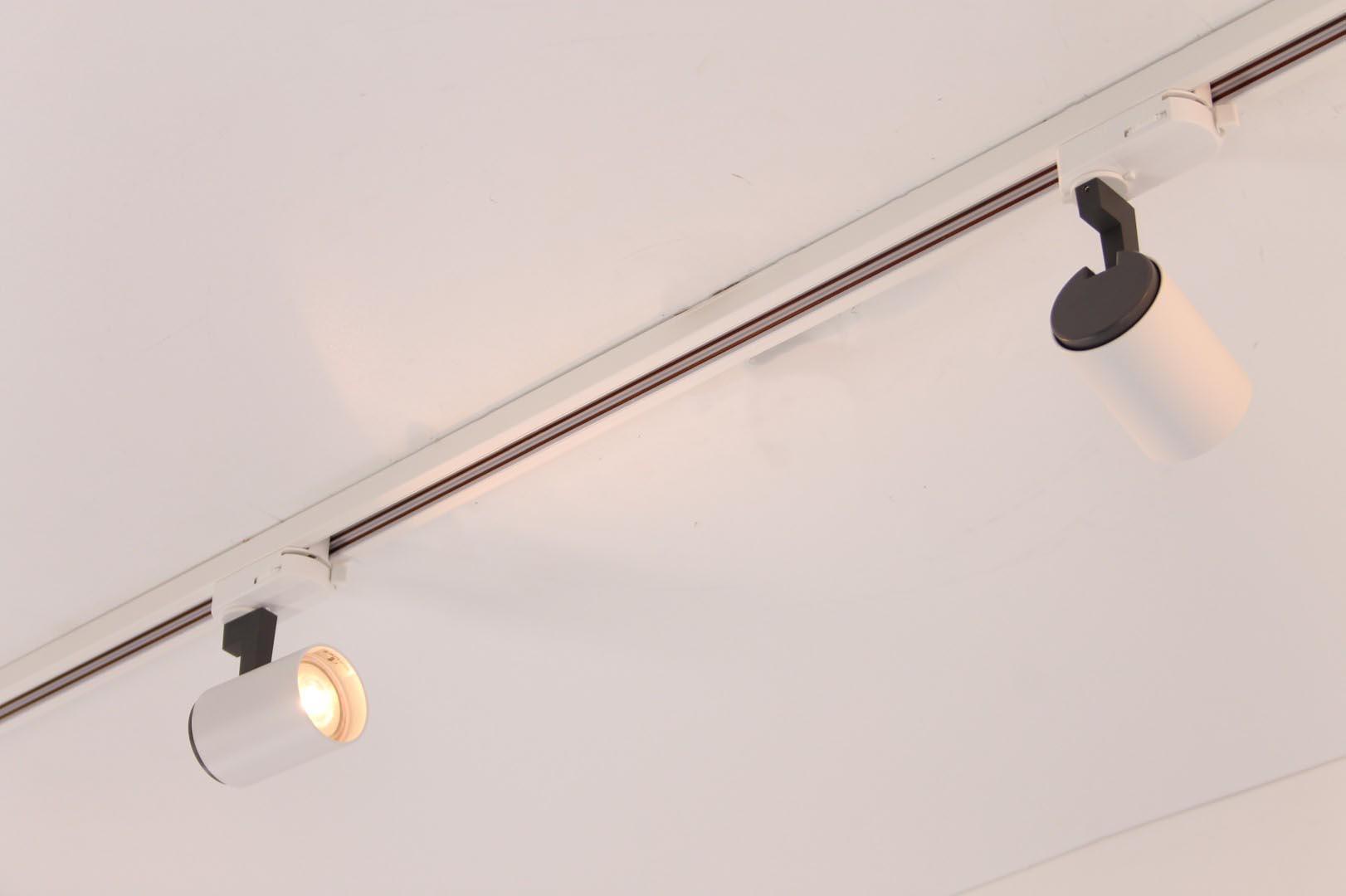 salami Echt dichters Rail verlichting wit 2 meter met 4 spots | Barco Lichttotaal