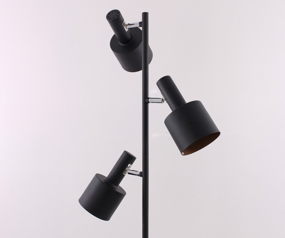 Vloerlamp zwart/ goud met 3 lampen 41194 Vloerlamp zwart/ goud met 3 lampen 41194