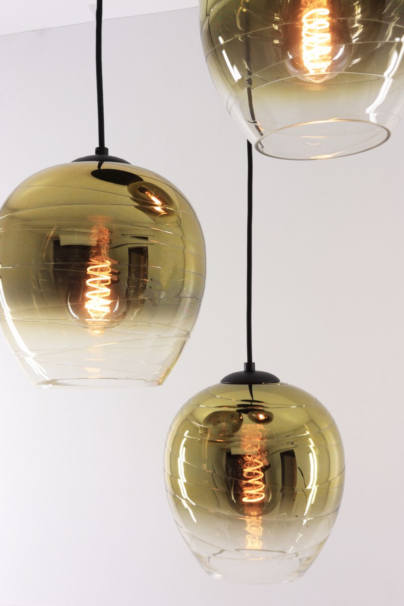 Hanglamp 3lichts | rond | gold shine 50048 Hanglamp 3lichts | rond | gold shine 50048