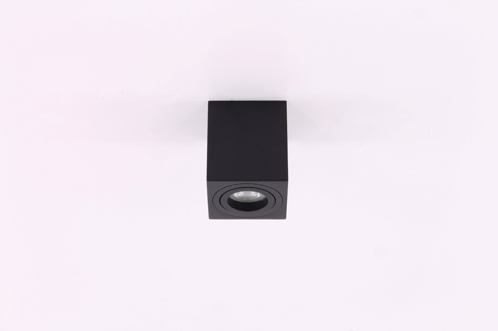 Opbouwspot zwart vierkant 40968 Opbouwspot zwart vierkant 40968