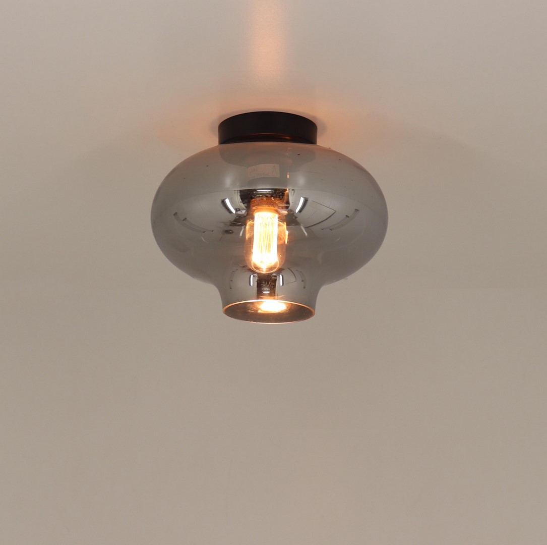Sfeervolle plafondlamp smoke glas 50044 Sfeervolle plafondlamp smoke glas 50044
