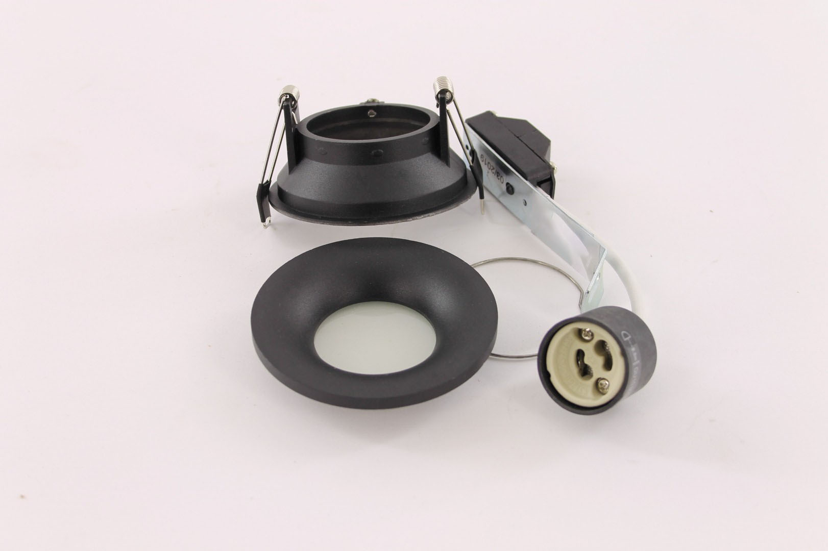 Inbouwspot rond zwart IP44 - Diameter 8,4 cm 41718 Inbouwspot rond zwart IP44 - Diameter 8,4 cm 41718