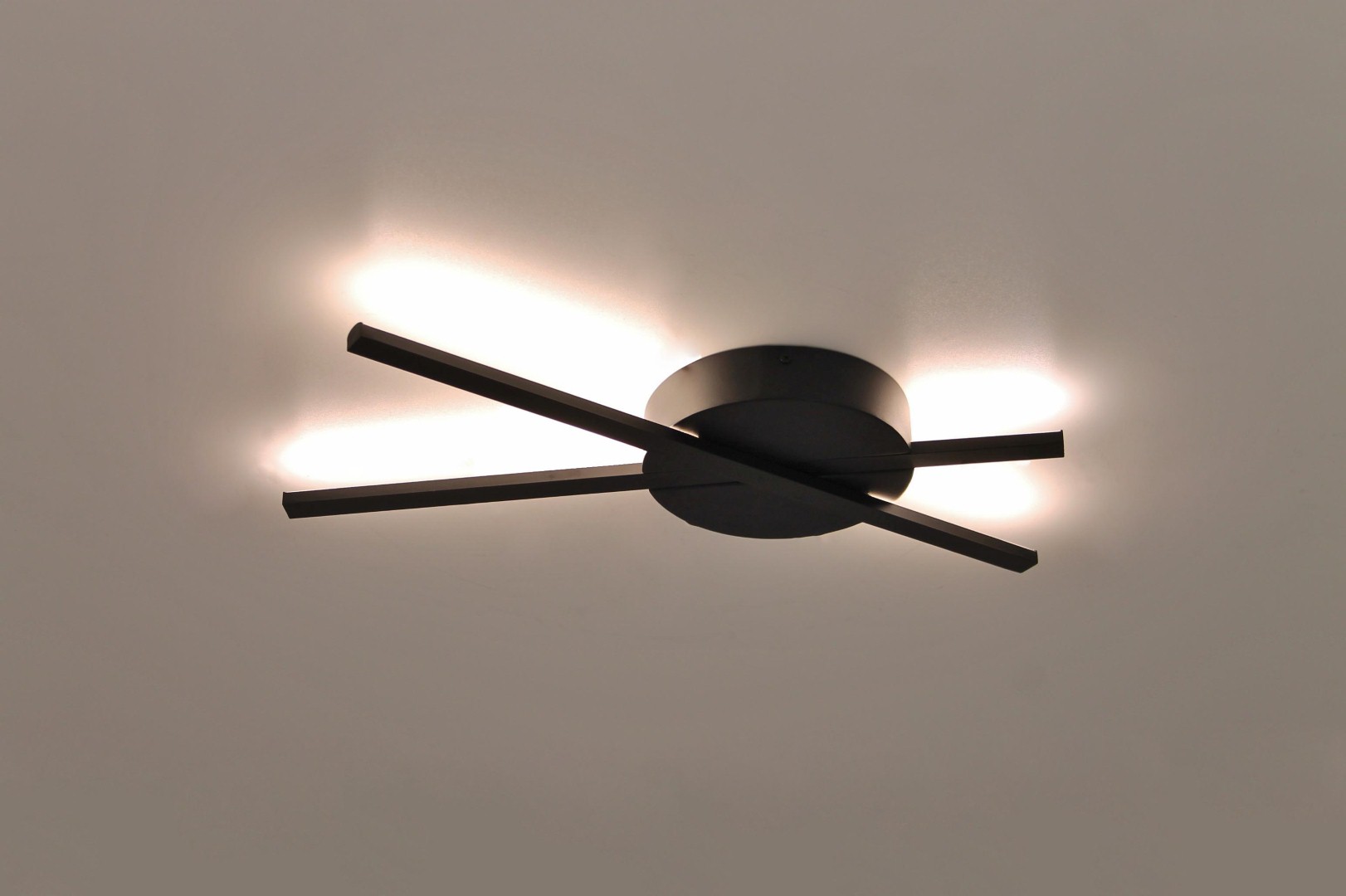 Plafondlamp LED strak zwart 53cm 42452 plafond Plafondlamp LED strak zwart 53cm 42452 plafond