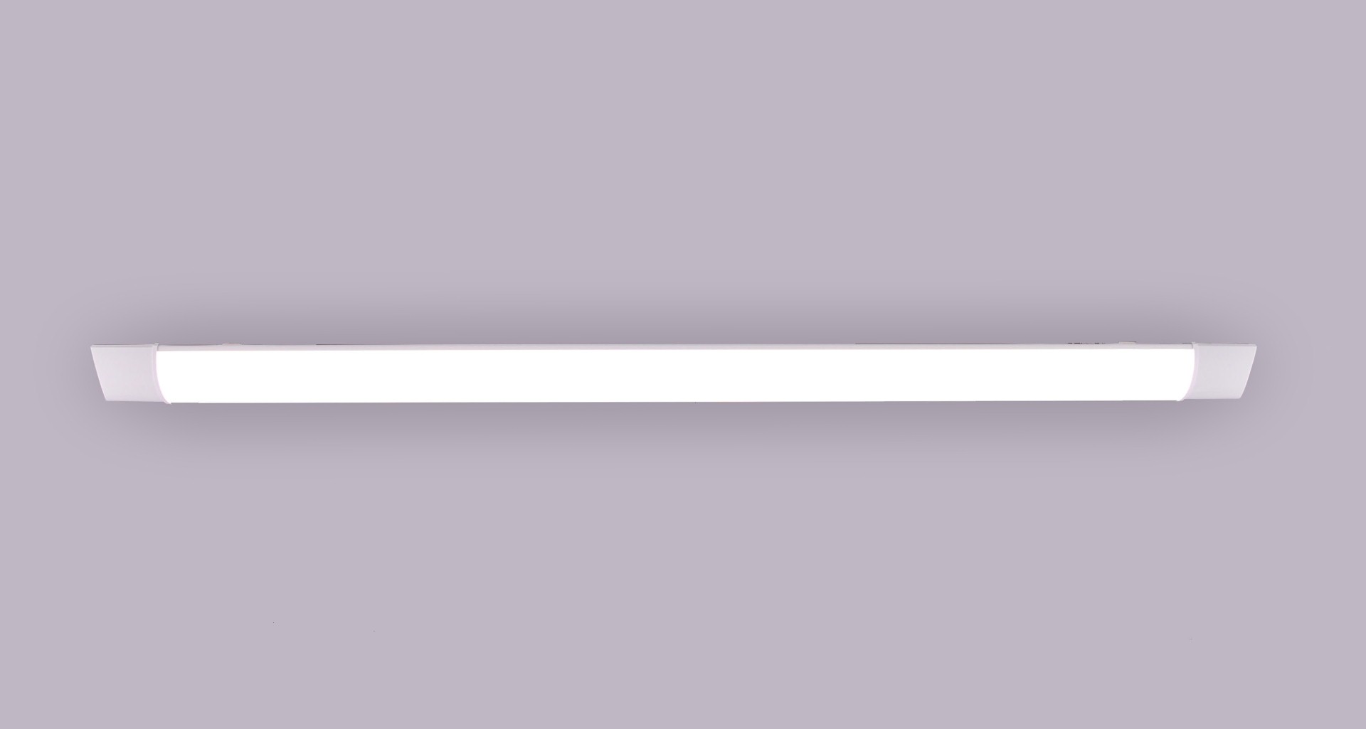 Plafondlamp strak wit armatuur lang 40491 Plafondlamp strak wit armatuur lang 40491
