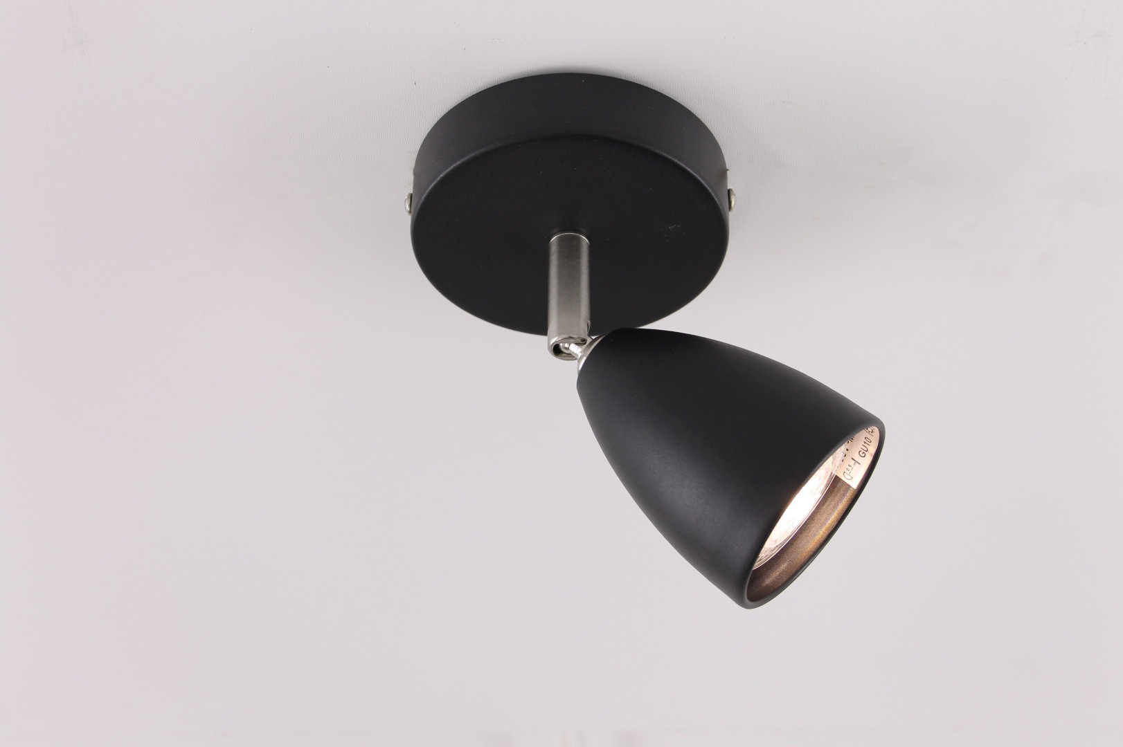 Opbouwspot zwart 1-lichts 40881 Opbouwspot zwart 1-lichts 40881