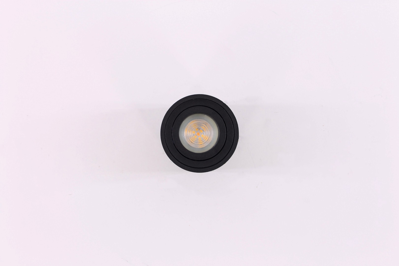 Opbouwspot zwart rond 40971 Opbouwspot zwart rond 40971