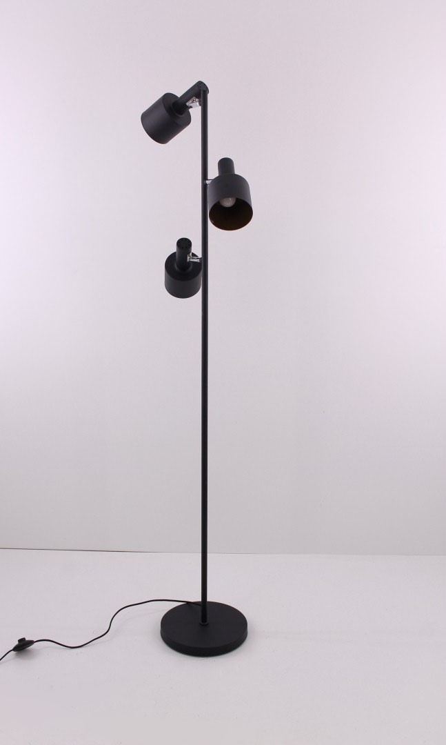 Vloerlamp zwart/ goud met 3 lampen 41194 Vloerlamp zwart/ goud met 3 lampen 41194