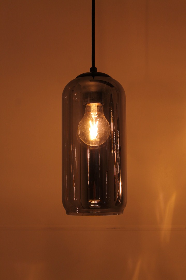 Hanglamp rookglas 12cm 42574 en 61132 Hanglamp rookglas 12cm 42574 en 61132