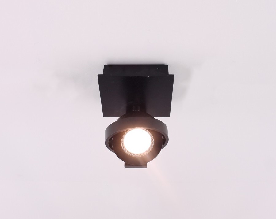 Opbouwspot zwart 1-lichts LED 40790 Opbouwspot zwart 1-lichts LED 40790