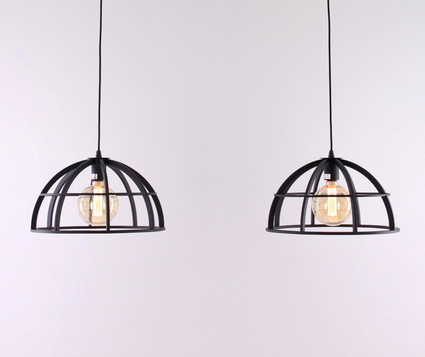 geur wees gegroet huurling Hanglamp 2-lichts zwart 110cm