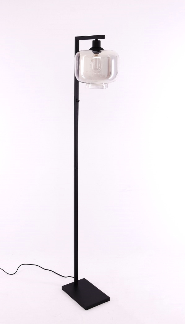 Vloerlamp Grey | getint glas Blok | 160cm 50149 Vloerlamp Grey | getint glas Blok | 160cm 50149
