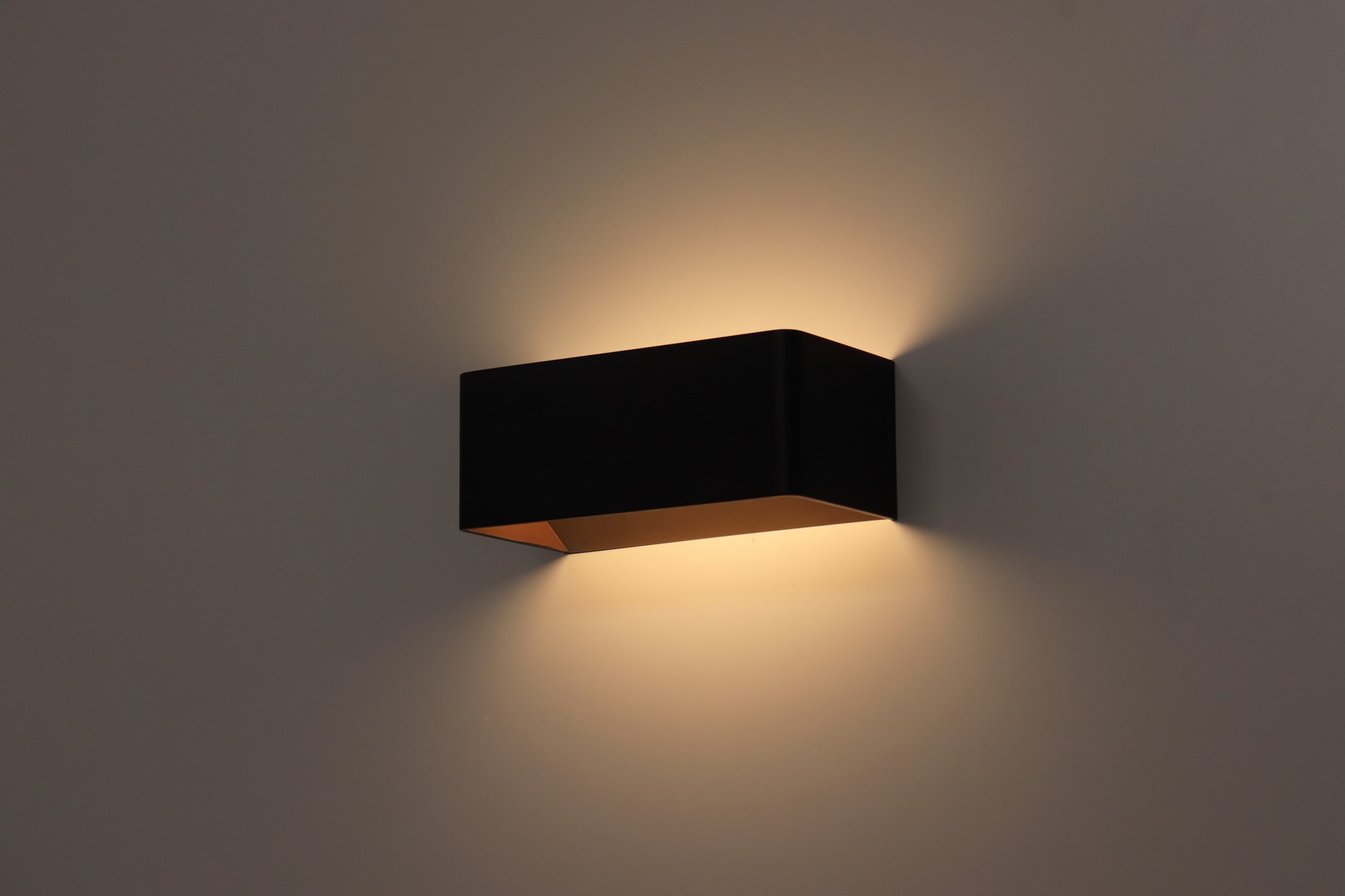 Wandlamp LED | zwart goud | aluminium | 20cm 43322 Wandlamp LED | zwart goud | aluminium | 20cm 43322
