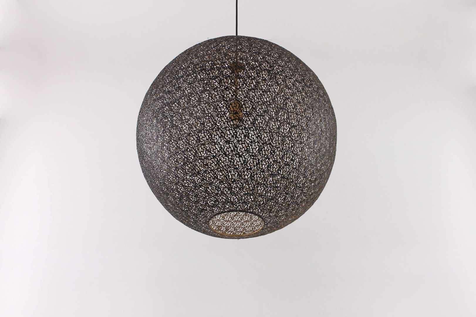 Hanglamp bol zwart/goud 58cm 42015 Hanglamp bol zwart/goud 58cm 42015