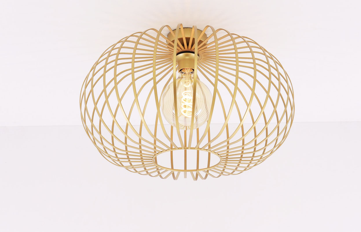Plafondlamp - goud metaal - 50cm 61053 Plafondlamp - goud metaal - 50cm 61053