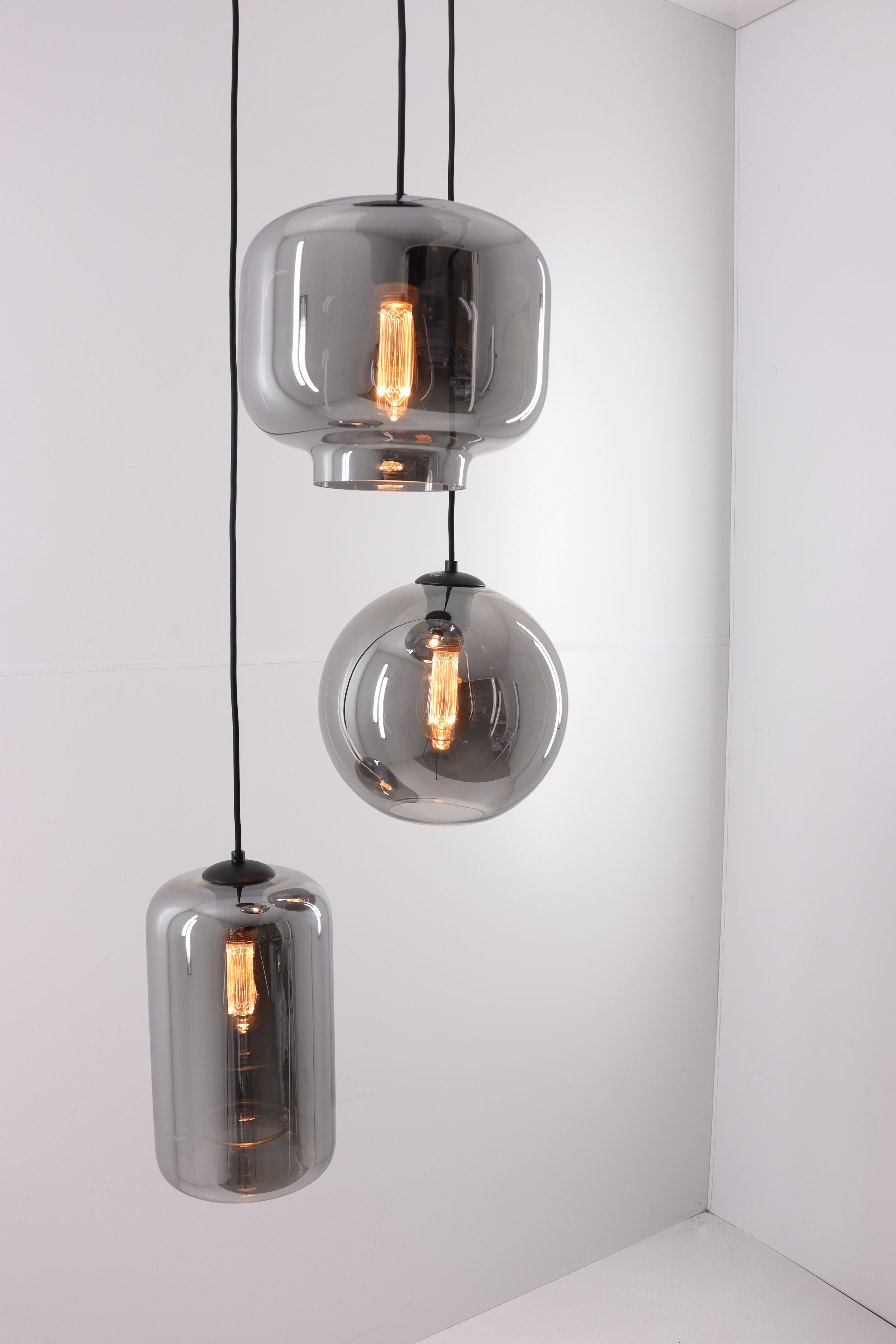 EEF Hanglamp Smoke 3lichts hanglamp 50014 EEF Hanglamp Smoke 3lichts hanglamp 50014