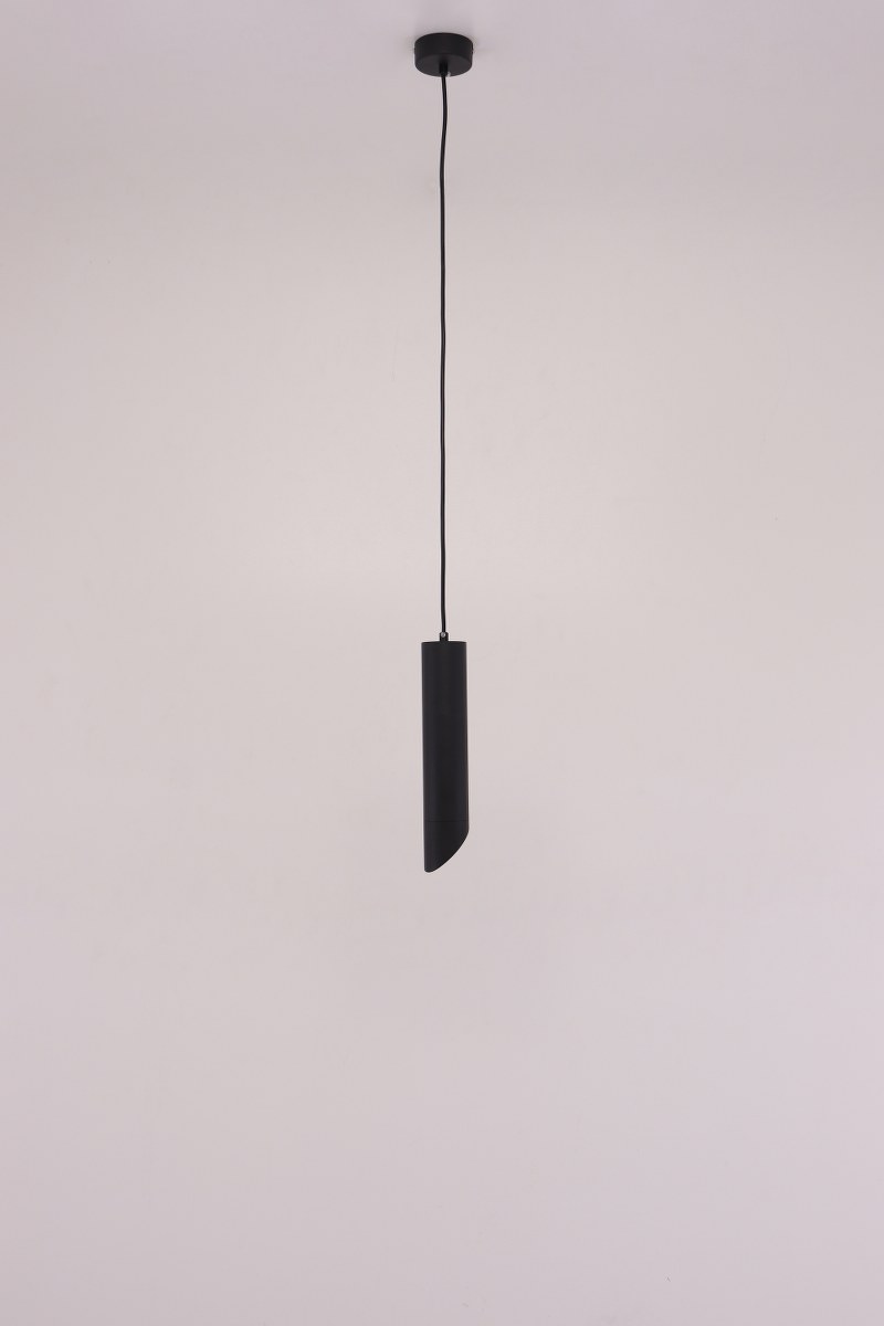 Hanglamp | zwart goud | cilinder koker 30cm 43421 Hanglamp | zwart goud | cilinder koker 30cm 43421