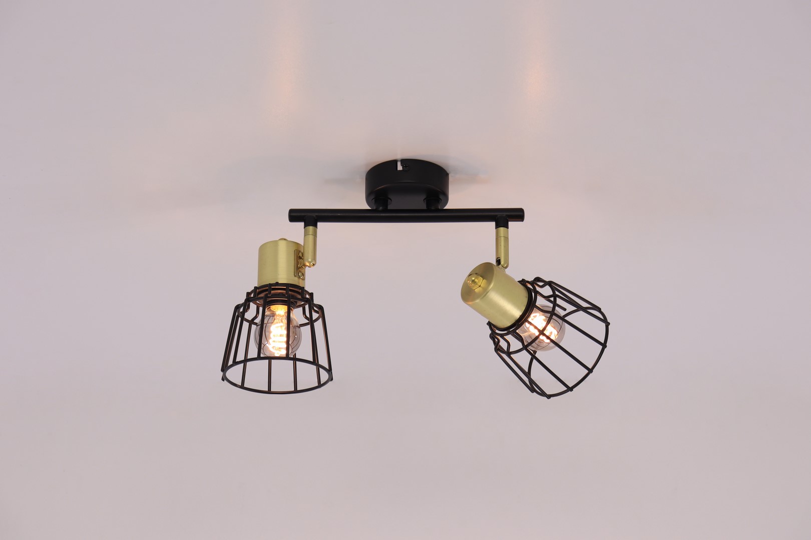 Opbouwspot | zwart goud | 2lichts 43610 Opbouwspot | zwart goud | 2lichts 43610