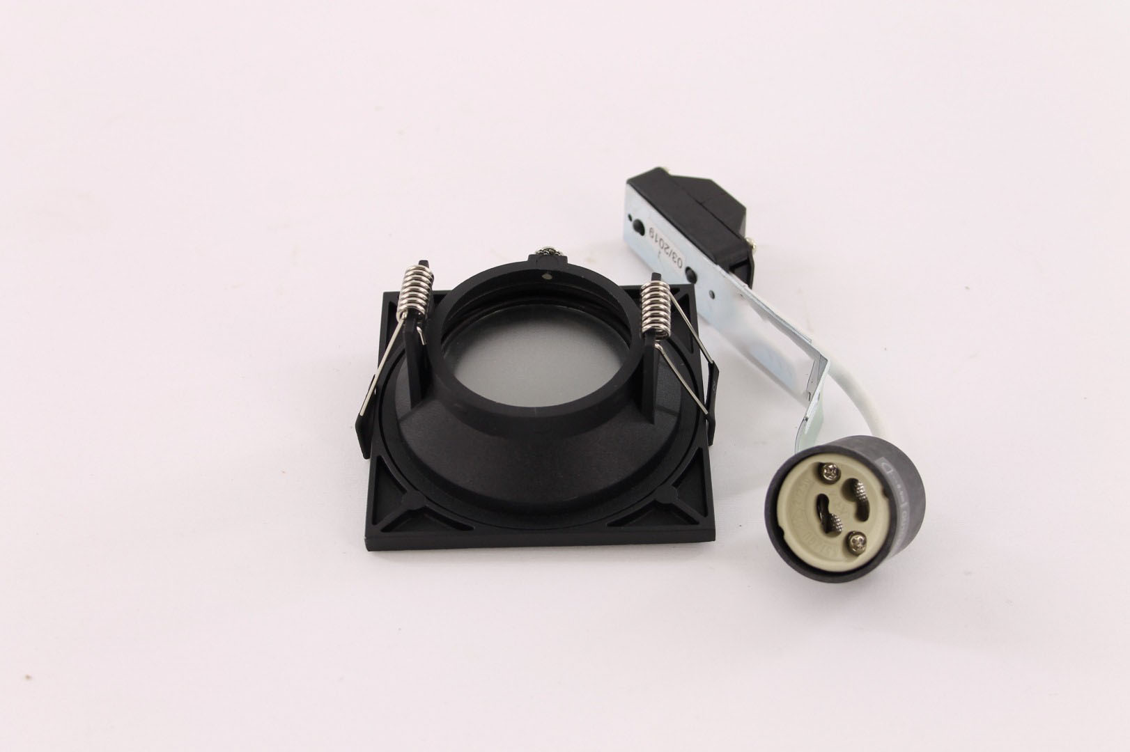 Inbouwspot vierkant zwart IP44 41716 Inbouwspot vierkant zwart IP44 41716