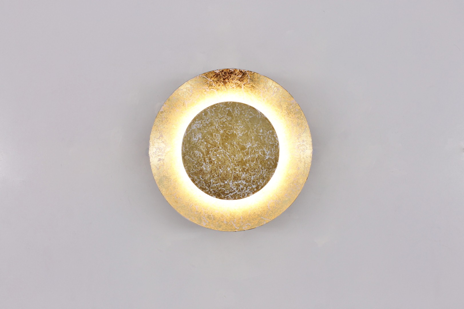Plafondlamp / Wandlamp LED goud rond 21,5cm 39058 Plafondlamp / Wandlamp LED goud rond 21,5cm 39058