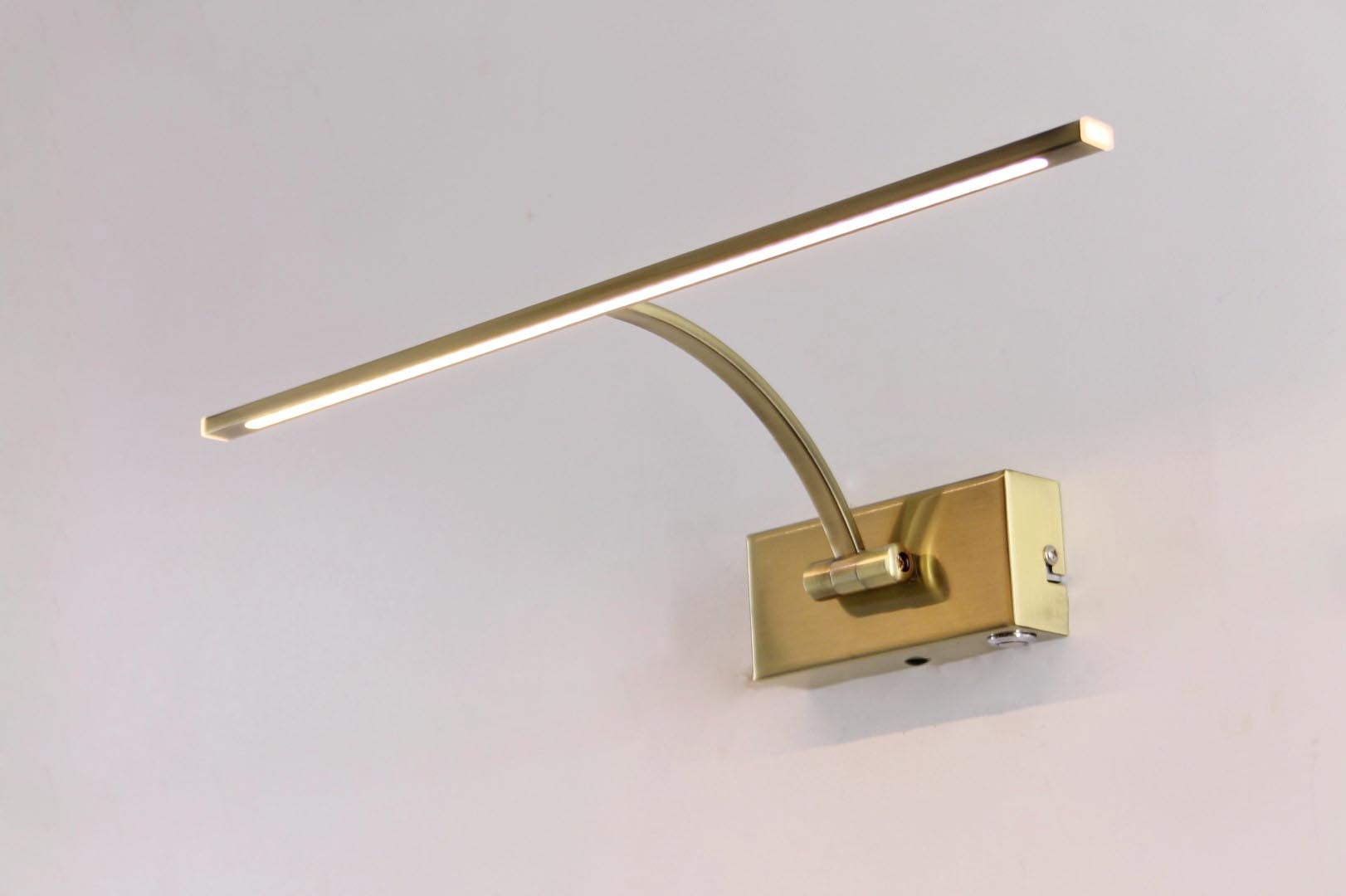 Wandlamp / Schilderijlamp LED messing lang 42027 Wandlamp / Schilderijlamp LED messing lang 42027