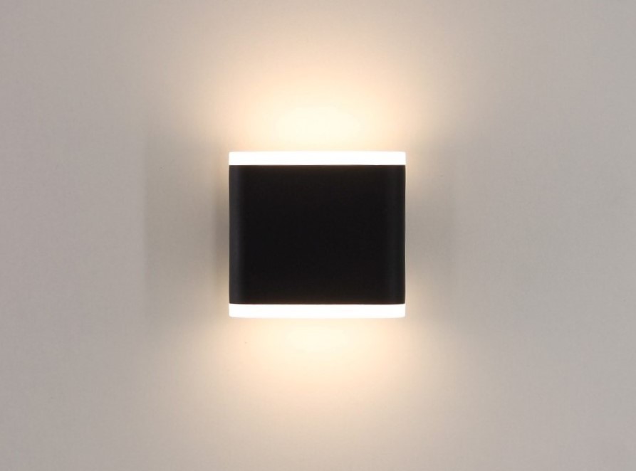 Buiten wandlamp LED zwart up / down 41492 Buiten wandlamp LED zwart up / down 41492