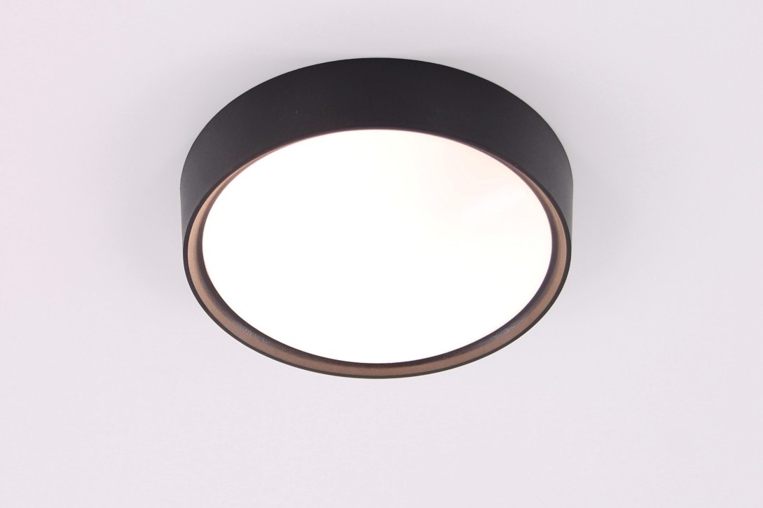 Plafondlamp rond zwart 25,5cm 40611 Plafondlamp rond zwart 25,5cm 40611