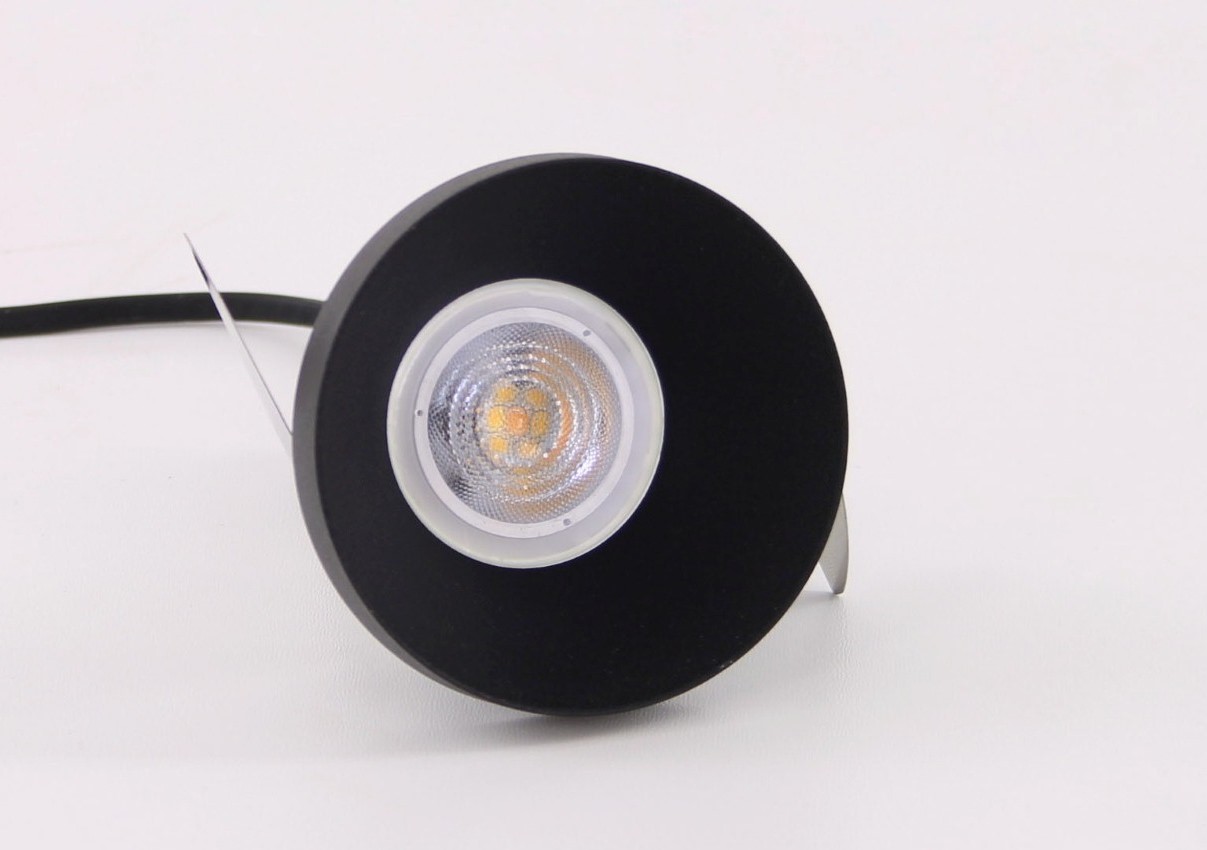 Inbouwspot rond zwart - diameter 8 cm 41814 Inbouwspot rond zwart - diameter 8 cm 41814